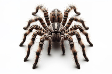 Fishing Spider isolated on solid white background. ai generative