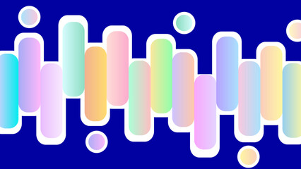 illustration of a set of colorful splashes | set of rectangular color spectrum background