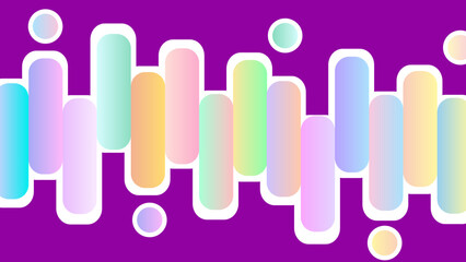 illustration of a set of colorful splashes | set of rectangular color spectrum background