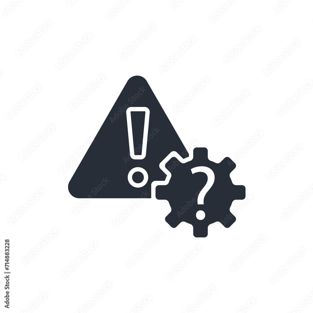 Fototapete problem solving icon. vector.editable stroke.linear style sign for use web design,logo.symbol illust