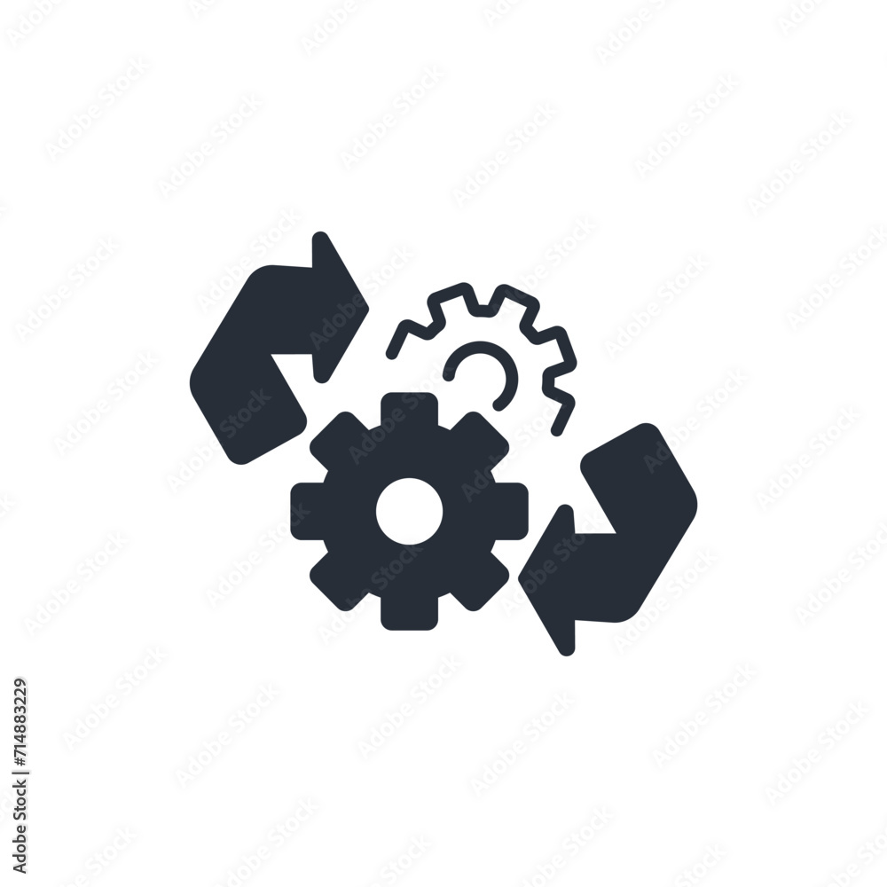 Poster process icon. vector.editable stroke.linear style sign for use web design,logo.symbol illustration.
