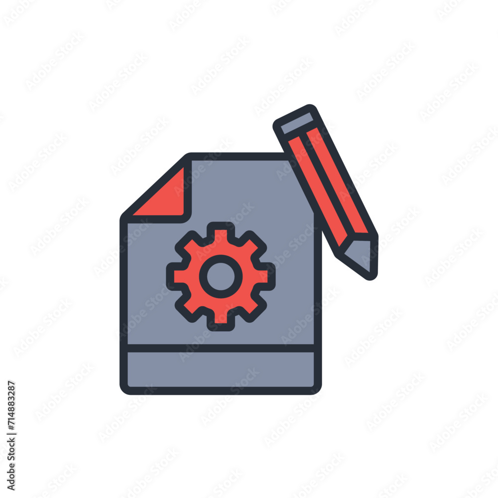 Poster prototyping icon. vector.editable stroke.linear style sign for use web design,logo.symbol illustrati