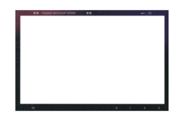 Camera transparent film strip mockup, isolated on white background template frame, real high-res 35mm photo scan analogue sheet negative