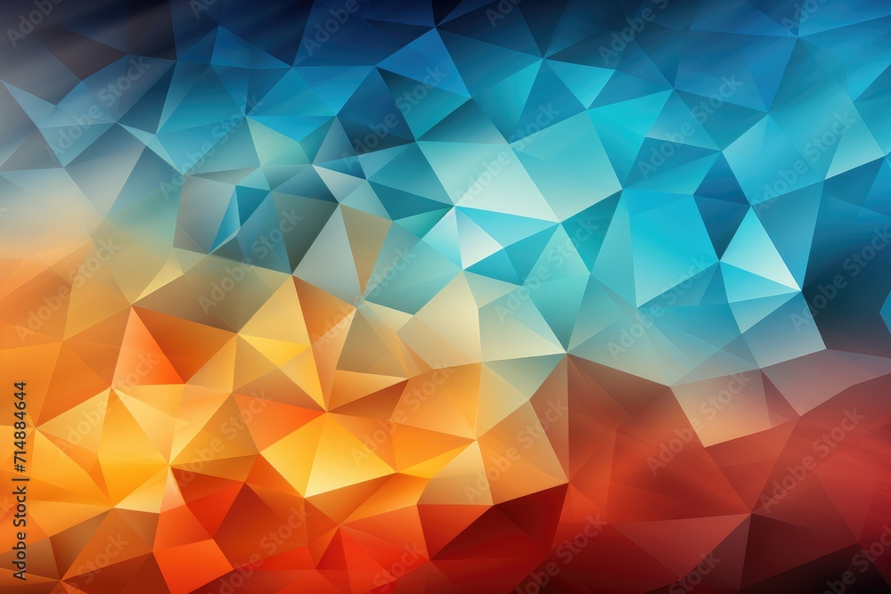 Poster a vibrant and symmetrical display of amber hues, this abstract design radiates with a playful and ar