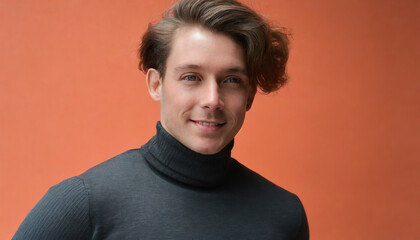 Young and Happy: A Handsome Mans Cheerful Portrait