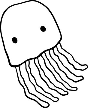 recommend clip art: squid octopus doodle cartoon sketch outline