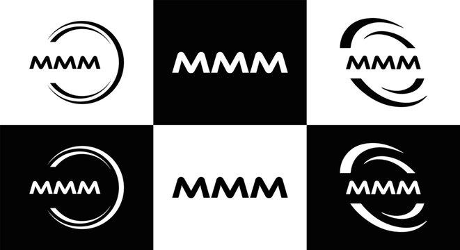 MMM logo. M M M design. White MMM letter. MMM, M M M letter logo design. Initial letter MMM linked circle uppercase monogram logo. M M M letter logo vector design. MMM letter logo design five style.