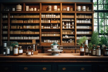 Fototapeta na wymiar Interior of a pharmacy