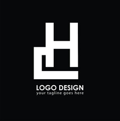 Obraz premium DH CH Logo Design, Creative Minimal Letter CH DH Monogram