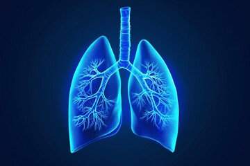 A 3D model of a human lung Generative AI