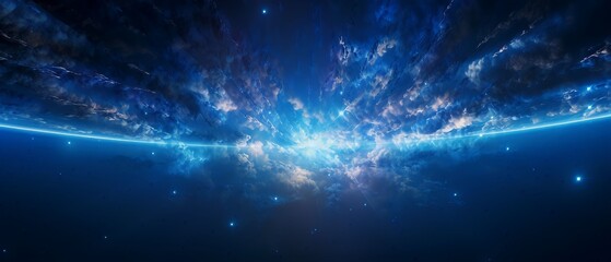 Obraz premium Universe background with many of stars