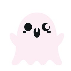  cute funny happy ghosts vector