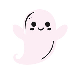  cute funny happy ghosts vector