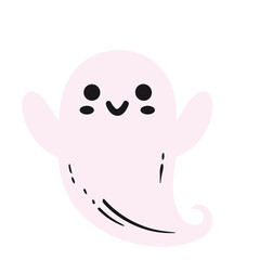  cute funny happy ghosts vector