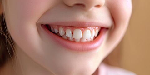 Kid with a perfect healthy teeth smile. A captivating image capturing dental health and the beauty of smart and confident