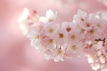 Pink Flowers in Bloom Generative AI