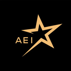 AEI Letter logo design template vector. AEI Business abstract connection vector logo. AEI icon circle logotype.
