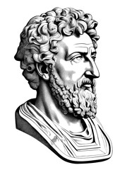Portrait of Marcus Aurelius, generative AI