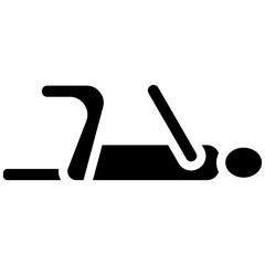 Stretching vector icon illustration of Housekeeping iconset.