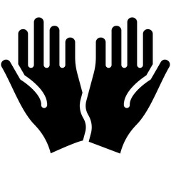 Praying vector icon illustration of Ramadan iconset.