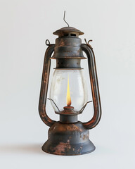 old oil lamp isolated