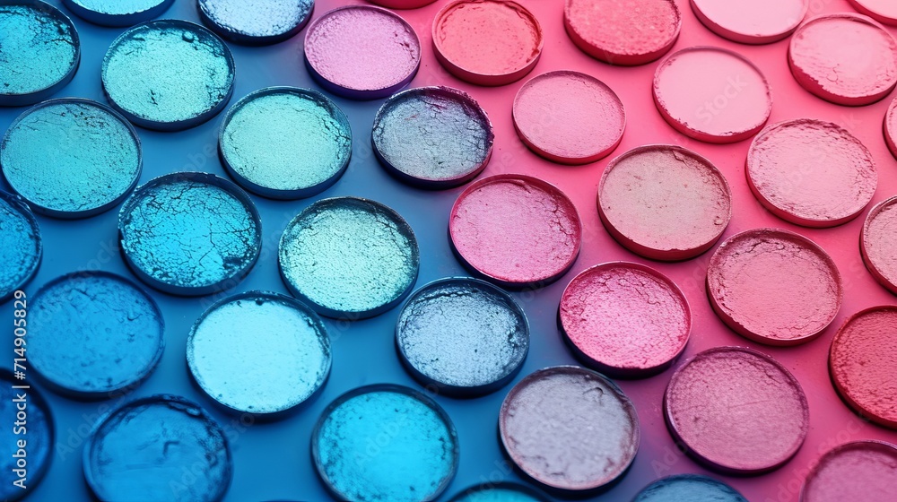 Poster abstract circles of different colors. copy space background