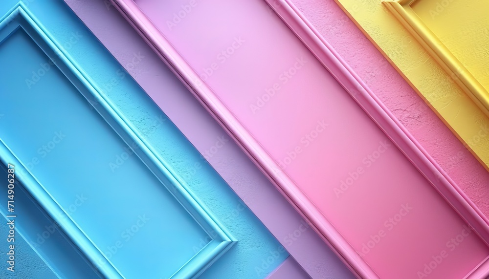 Aufkleber abstract lines with a rainbow transition from red to blue on a textured background. copy space banne