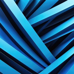 Dynamic Visual Experience: Abstract Blue Geometric Shapes in Motion