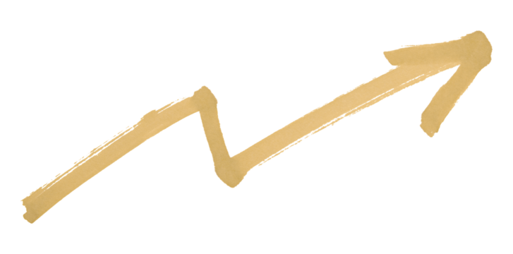 Light brown arrows isolated on transparent background.