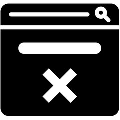 Fototapeta premium Not Found vector icon illustration of Seo and Web iconset.