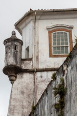 Ancient and historical fortification in colonial architecture, Ouro Preto, Brazil