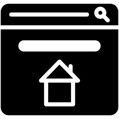 Homepage vector icon illustration of Seo and Web iconset.