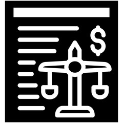 Budget Estimate vector icon illustration of Project Management iconset.