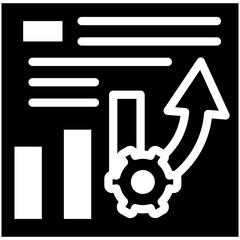 Project Progress vector icon illustration of Project Management iconset.