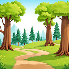 Animate Forest Pathway