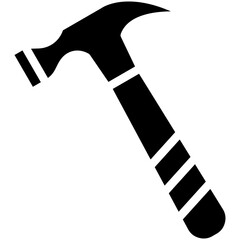 Hammer vector icon illustration of Tools iconset.