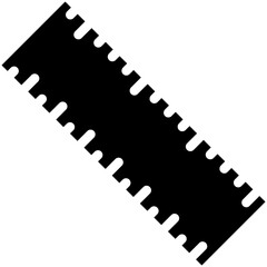 Ruler vector icon illustration of Tools iconset.