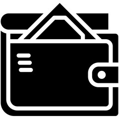 Wallet vector icon illustration of Finance and Money iconset.