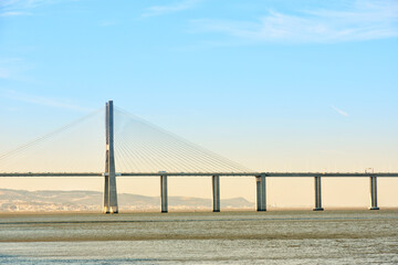 Scenic view of Vasco da Gama bridge