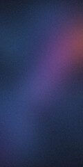 Fototapeta premium Dark blue purple glowing grainy gradient background black noise texture poster header banner design