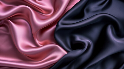 Obraz premium Pink and Warm Black silk background