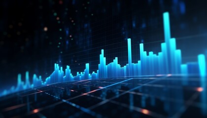 market graph background