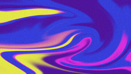 4K Abstract Blue wave blurred grainy gradient banner background texture Colorful digital grain soft noise effect Nostalgia, vintage, retro