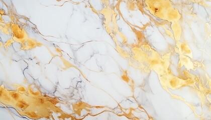 Elegant white and gold marble texture background with natural patterns for luxury design.