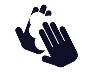 Washing Hands Icon, fill flat icon sign, isolated on white background - iconic vector Illustration