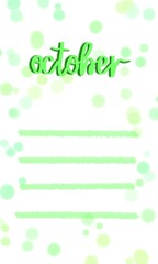 simple colorful monthly planner template with lines