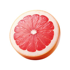 Grapefruit isolated sliced on transparent background Ai generative