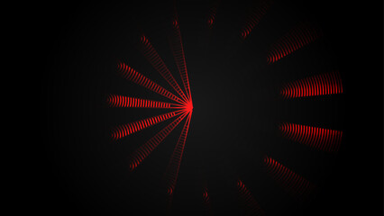 abstract dark background with glowing geometric lines. Modern shiny red lines pattern. Futuristic technology concept abstract wave dark background. vector illustration