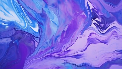 Fototapeta na wymiar Abstract fluid art background with swirling blue and purple colors.