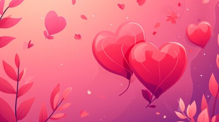 Valentine's Day Banner High Quality Minimalism